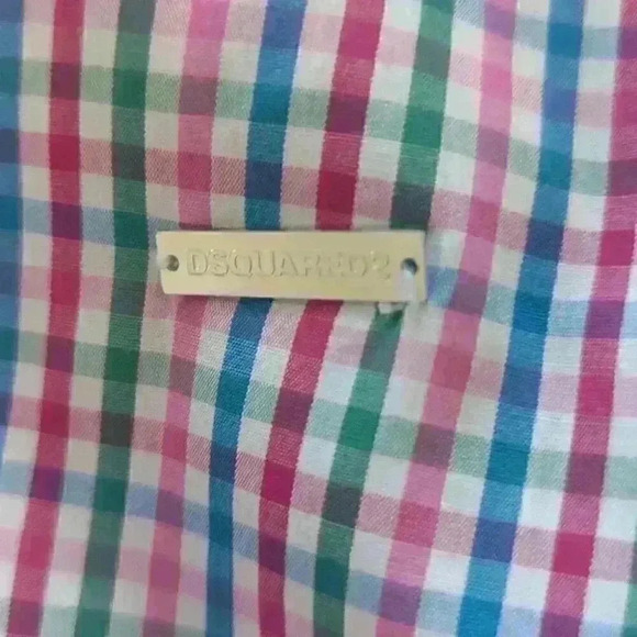 Men's DSquared2 dress shirt like new- size Large + travel cologne - Picture 5 of 13